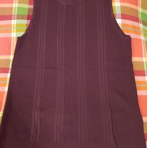 Mock turtleneck shell